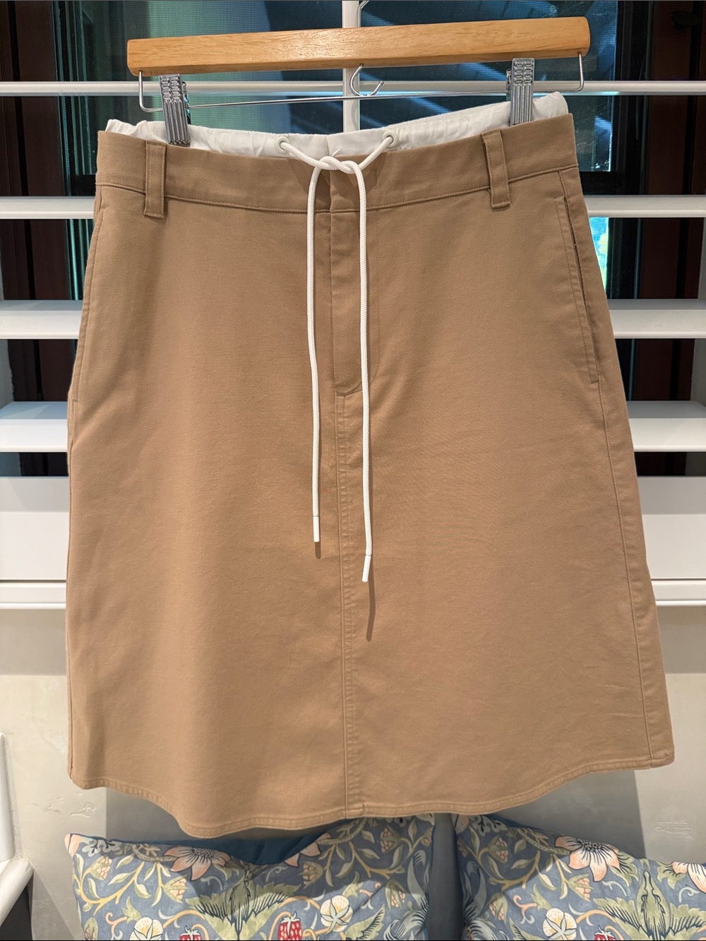 Vince double-waist a-line skirt